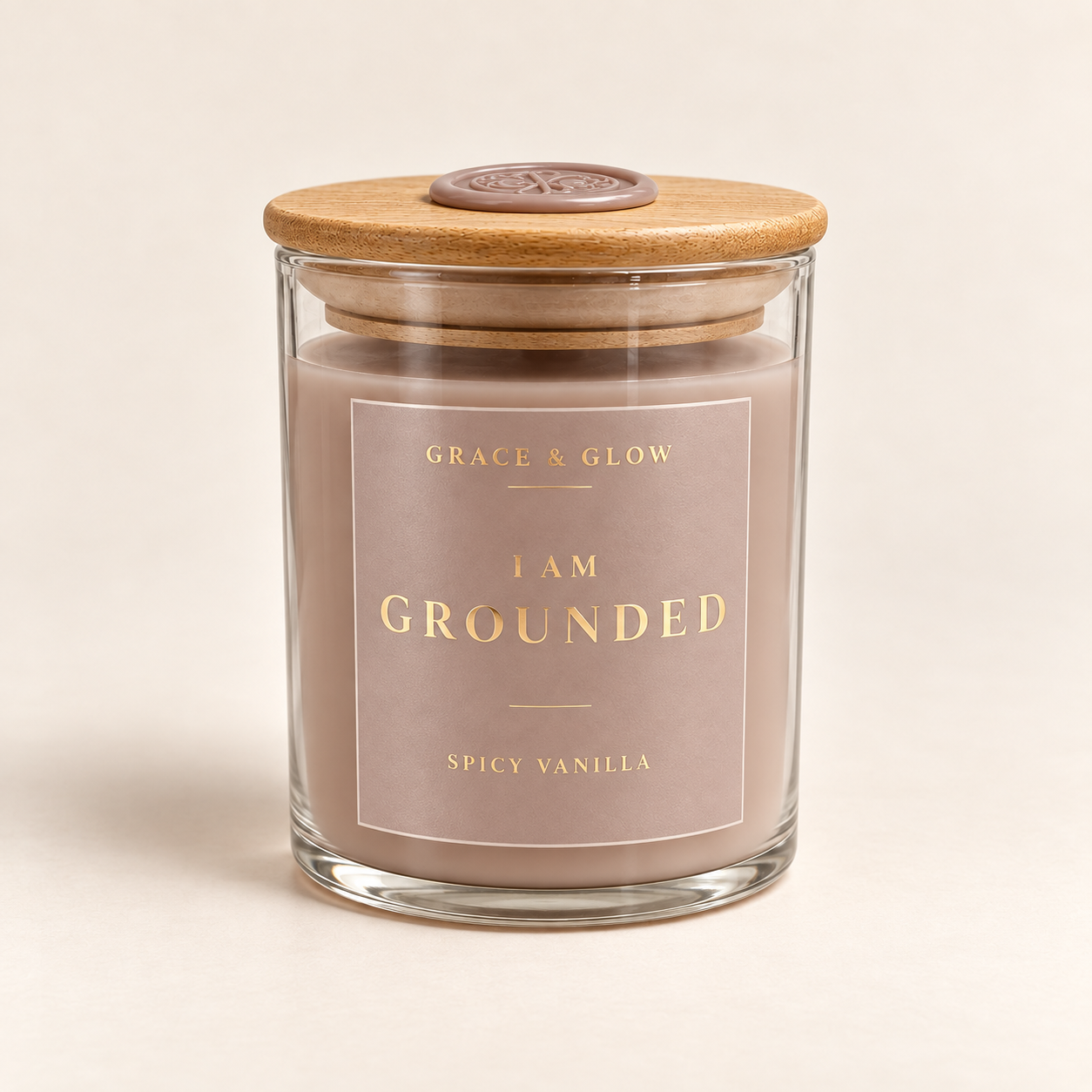 I Am Grounded Spicy Vanilla candle