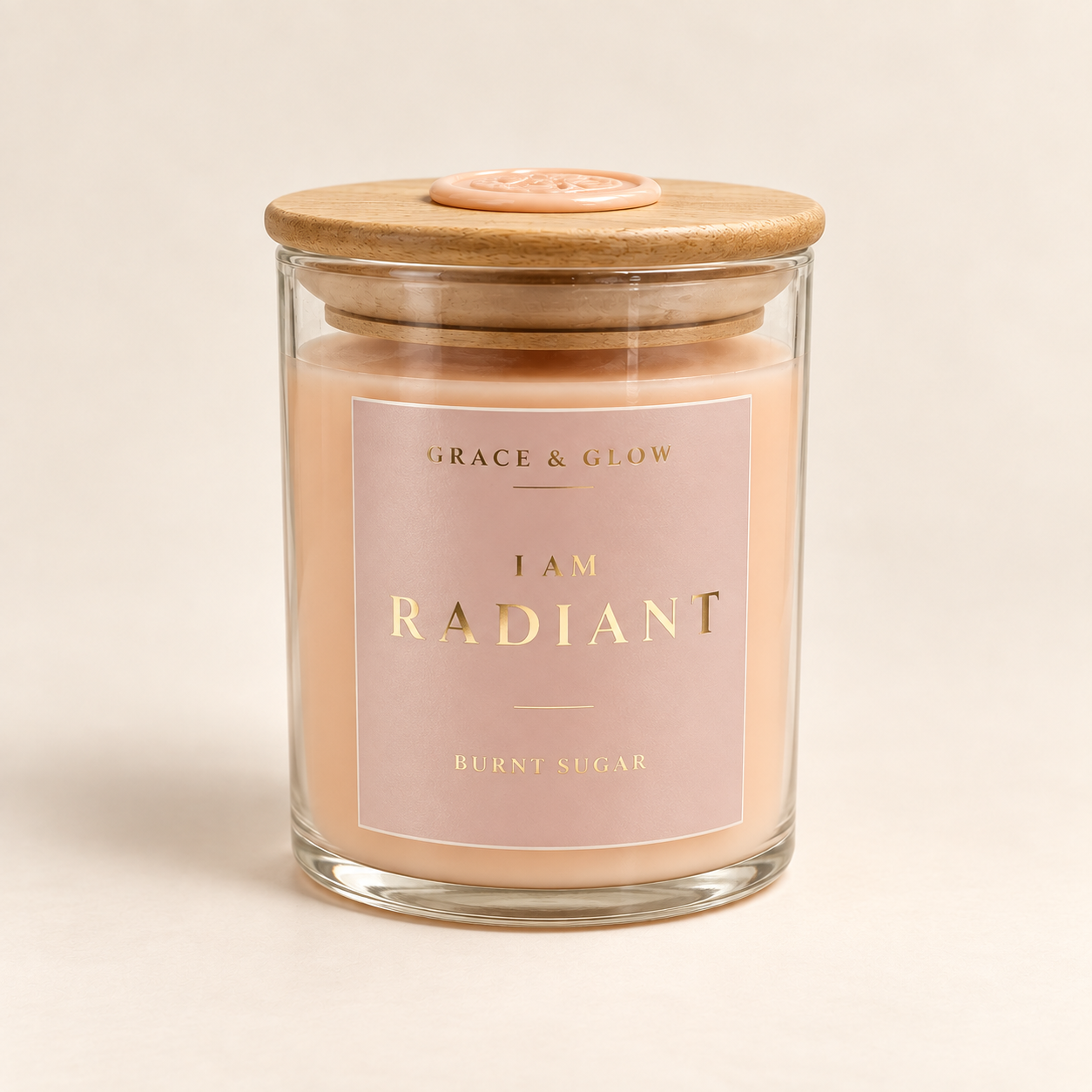 I Am Radiant Burnt Sugar candle